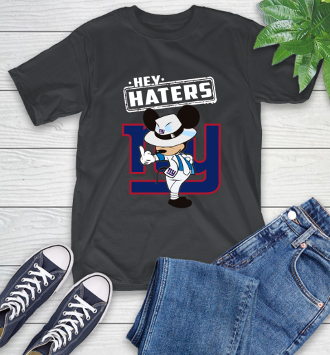 NFL Hey Haters Mickey Football Sports New York Giants T-Shirt