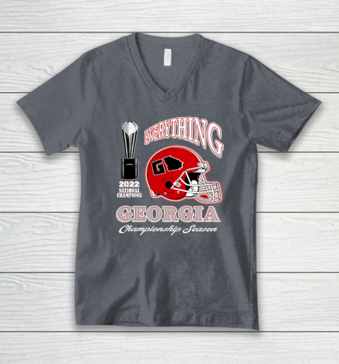 Georgia National Championship V-Neck T-Shirt 3