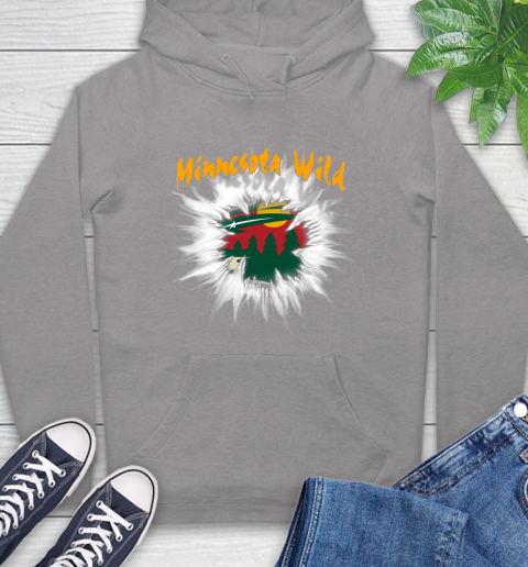 Minnesota Wild NHL Hockey Adoring Fan Rip Sports Hoodie 6