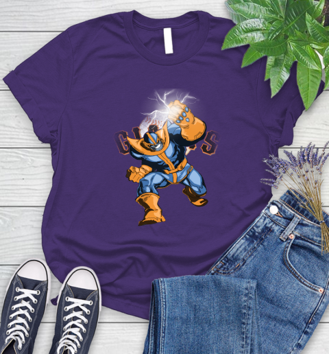 San Francisco Giants MLB Baseball Thanos Avengers Infinity War Marvel Women's T-Shirt 4