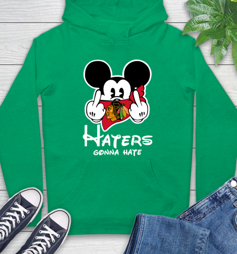 NHL Chicago Blackhawks Haters Gonna Hate Mickey Mouse Disney Hockey T Shirt Hoodie 8