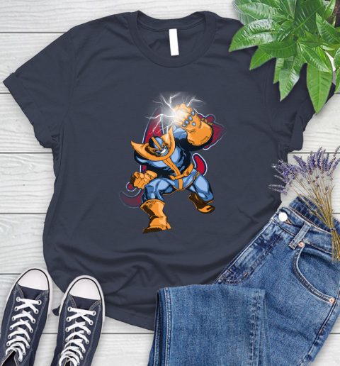 Atlanta Braves MLB Baseball Thanos Avengers Infinity War Marvel Women's T-Shirt 14
