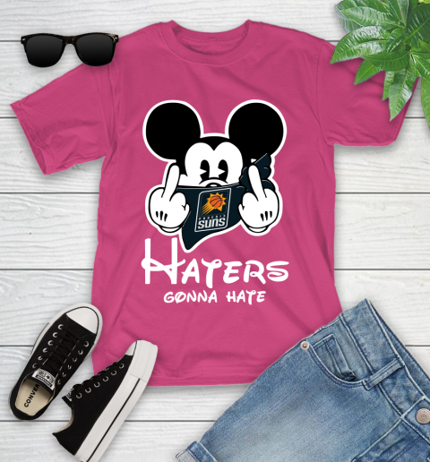 NBA Phoenix Suns Haters Gonna Hate Mickey Mouse Disney Basketball T Shirt Youth T-Shirt 11