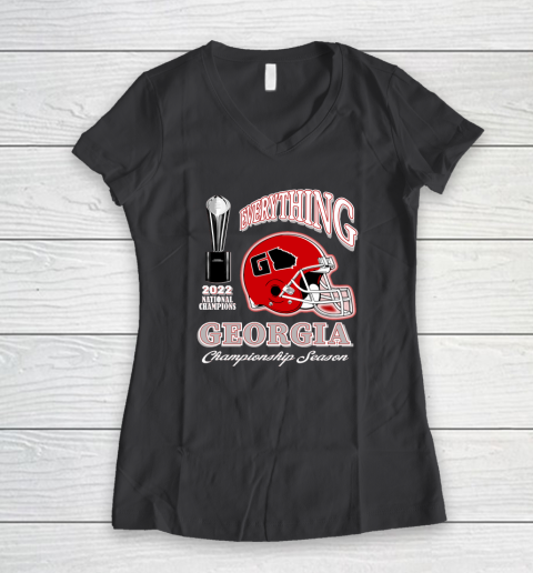 Georgia National Championship Women's V-Neck T-Shirt 11
