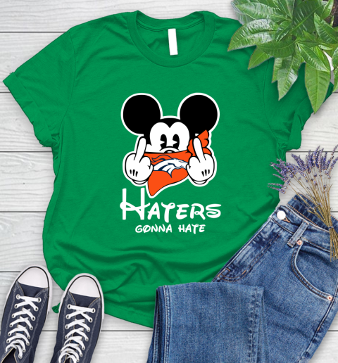 NFL Denver Broncos Haters Gonna Hate Mickey Mouse Disney Football T Shirt Women's T-Shirt 9