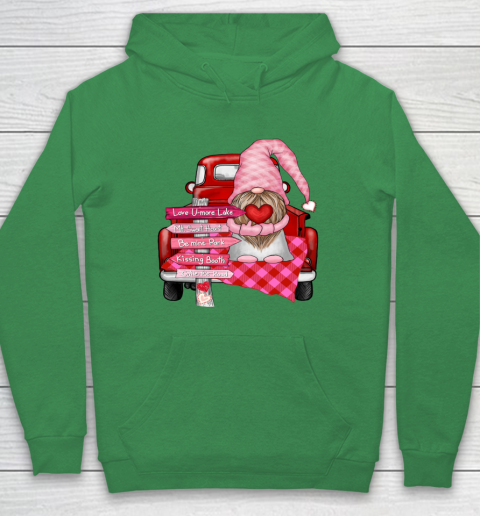 Valentine Vintage Red Truck Gnomes You And Me Valentines Day Hoodie 13