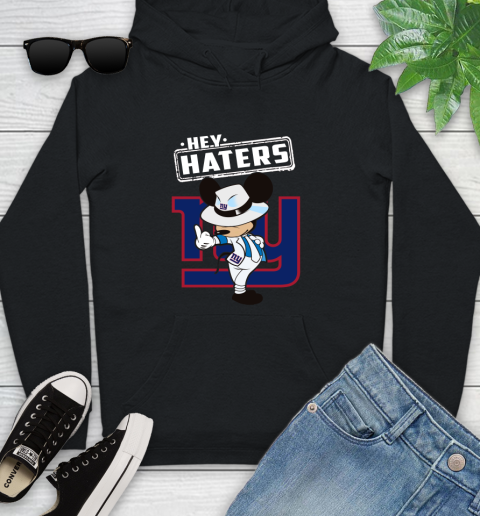 NFL Hey Haters Mickey Football Sports New York Giants Youth Hoodie