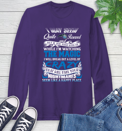 Orlando Magic NBA Basketball Don't Mess With Me While I'm Watching My Team Long Sleeve T-Shirt 5