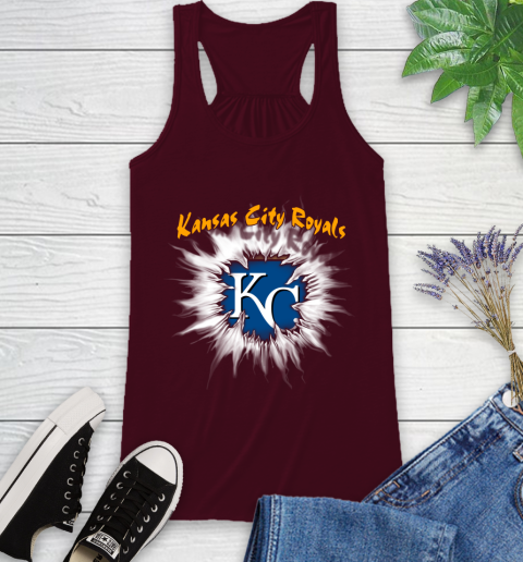 Kansas City Royals MLB Baseball Adoring Fan Rip Sports Racerback Tank 2