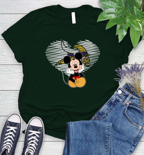 NFL Minnesota Vikings The Heart Mickey Mouse Disney Football T Shirt_000 Women's T-Shirt 6