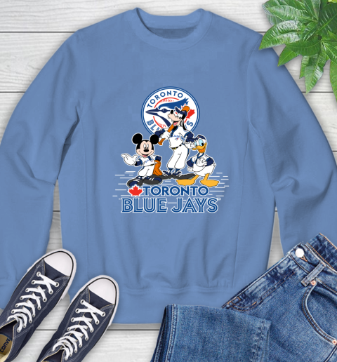 MLB Toronto Blue Jays Mickey Mouse Donald Duck Goofy Baseball T Shirt Sweatshirt 11