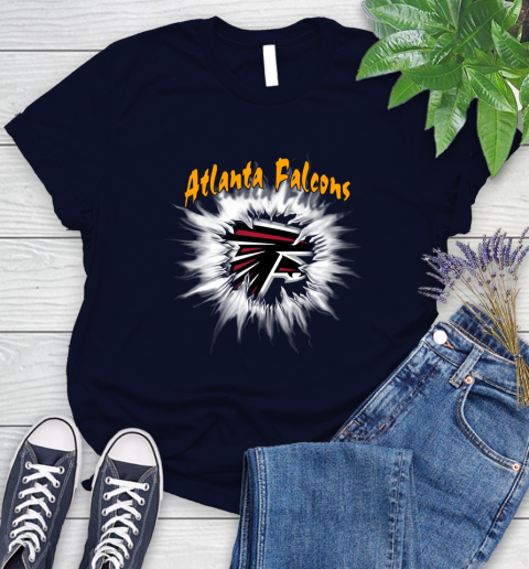 Atlanta Falcons NFL Football Adoring Fan Rip Sports Women's T-Shirt 2