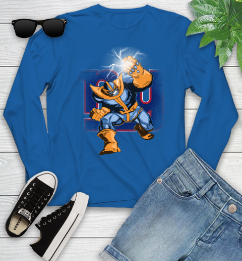 New York Giants NFL Football Thanos Avengers Infinity War Marvel Youth Long Sleeve 10