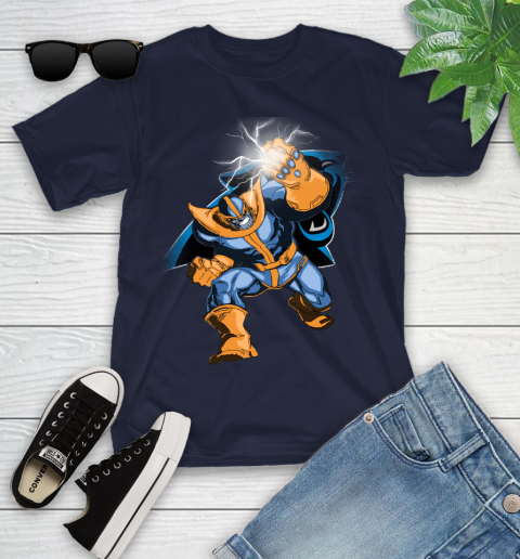 Carolina Panthers NFL Football Thanos Avengers Infinity War Marvel Youth T-Shirt 2