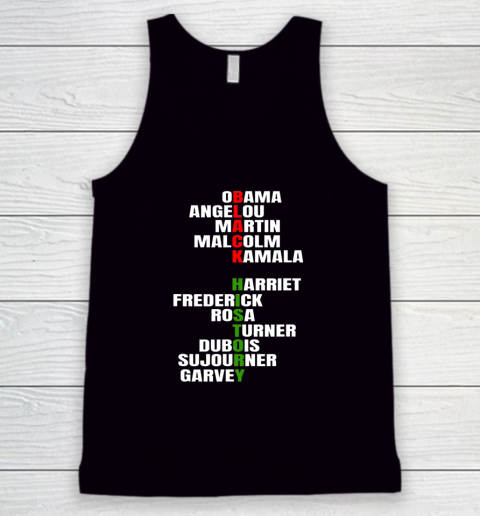 Obama Angelou Inspirational African Black History Month Tank Top