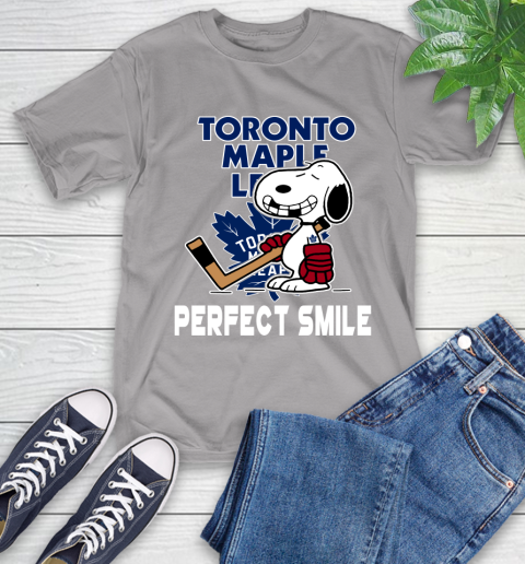 NHL Toronto Maple Leafs Snoopy Perfect Smile The Peanuts Movie Hockey T Shirt T-Shirt 6