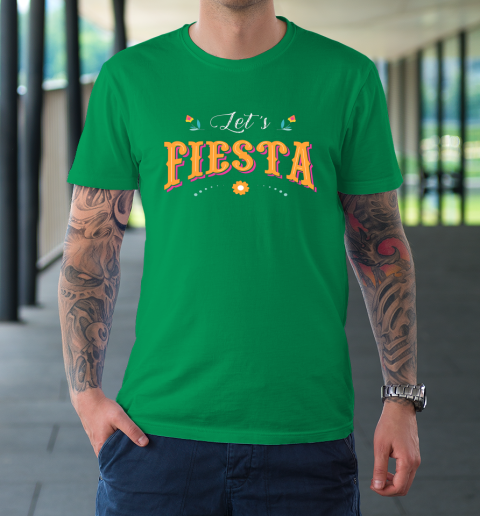 Cinco De Mayo Party Lets Fiesta Mexican Typography T-Shirt 5