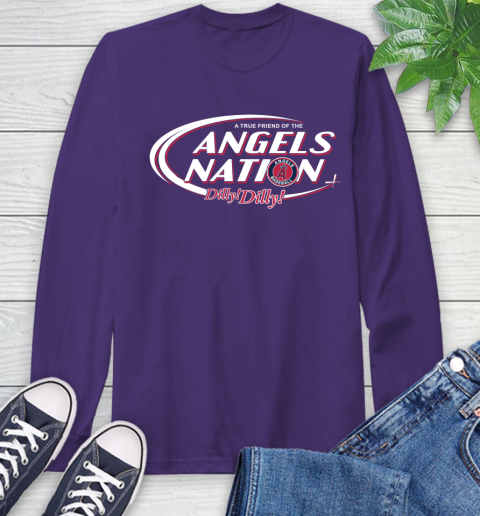 MLB A True Friend Of The Los Angeles Angels Dilly Dilly Baseball Sports Long Sleeve T-Shirt 5