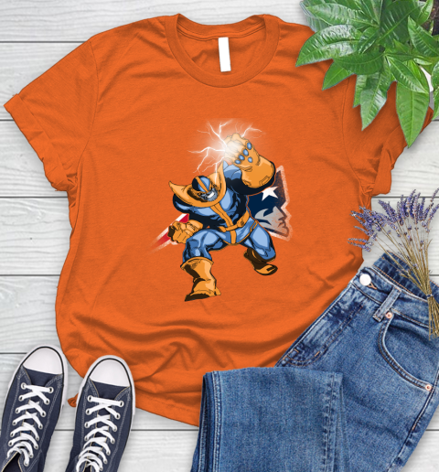 New England Patriots NFL Football Thanos Avengers Infinity War Marvel Women's T-Shirt 3