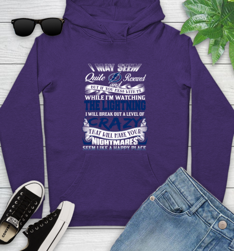 Tampa Bay Lightning NHL Hockey Don't Mess With Me While I'm Watching My Team Youth Hoodie 5