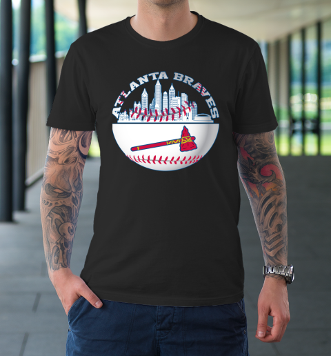 Atlanta Baseball Distressed Game Day Brave Vintage Fan Lover T-Shirt