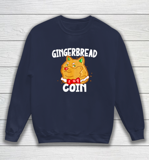 Xmas Dogecoin Crypto Christmas Gingerbread Coin Shiba Inu Sweatshirt 2