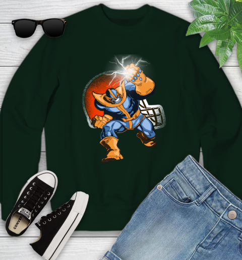 Cleveland Browns NFL Football Thanos Avengers Infinity War Marvel Youth Sweatshirt 9