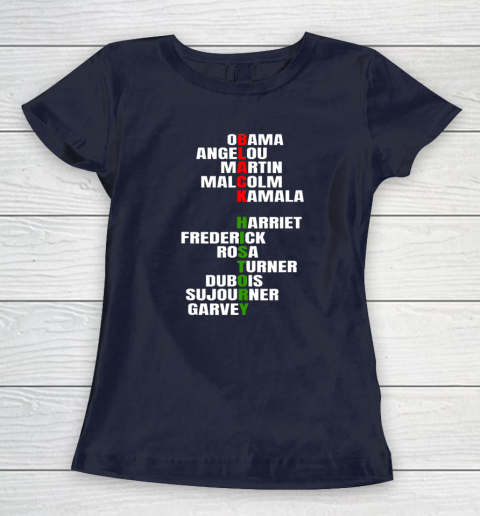 Obama Angelou Inspirational African Black History Month Women's T-Shirt 2