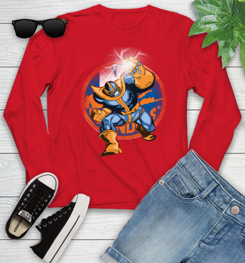 New York Islanders NHL Hockey Thanos Avengers Infinity War Marvel Youth Long Sleeve 11