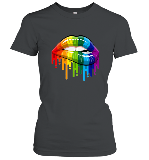 Lgbt Gay Homosexual Lesbian Rainbow Lips Pride T Shirt Women T-Shirt