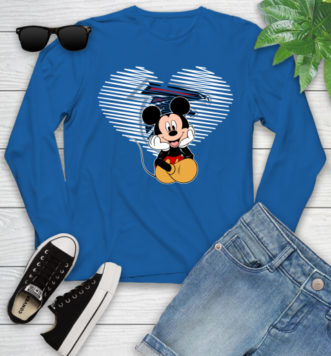 NFL Atlanta Falcons The Heart Mickey Mouse Disney Football T Shirt_000 Youth Long Sleeve 10