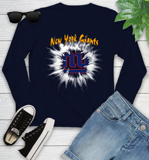 New York Giants NFL Football Adoring Fan Rip Sports Youth Long Sleeve 2