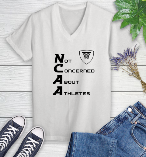 Not Concerned About Athletes Women's V-Neck T-Shirt