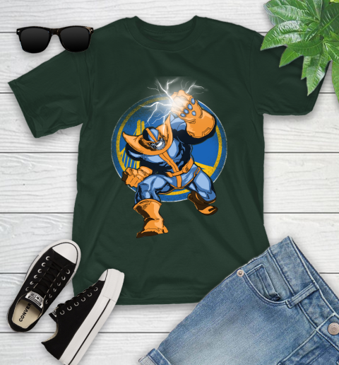 Golden State Warriors NBA Basketball Thanos Avengers Infinity War Marvel Youth T-Shirt 5