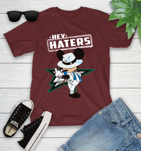 NHL Hey Haters Mickey Hockey Sports Dallas Stars Youth T-Shirt 14