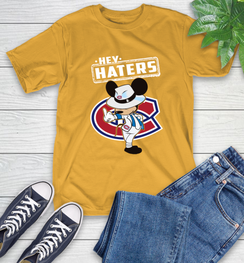NHL Hey Haters Mickey Hockey Sports Montreal Canadiens T-Shirt 2