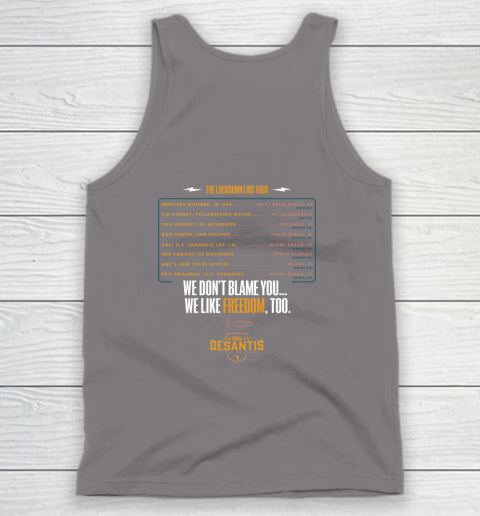 Escape To Florida Shirt Ron DeSantis (Print on front and back) Tank Top 20