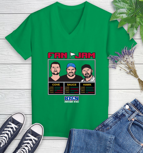 Kfan Dongtober Women's V-Neck T-Shirt 5