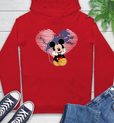 NFL Detroit Lions The Heart Mickey Mouse Disney Football T Shirt_000 Hoodie 10