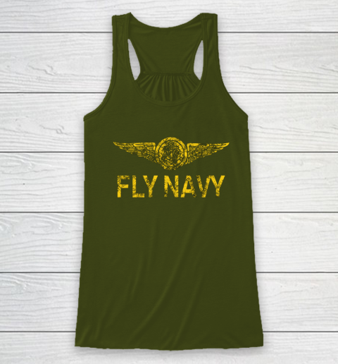 Fly Navy Shirt Racerback Tank 9