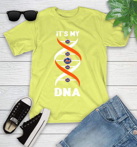 New York Mets MLB Baseball It's My DNA Sports Youth T-Shirt 10