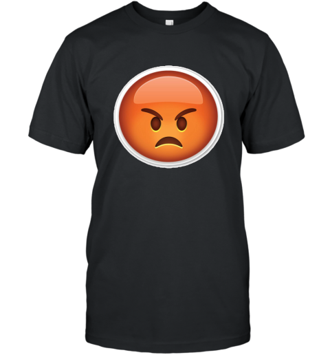 Angry Emoji T Shirt Mad Upset Evil T-Shirt