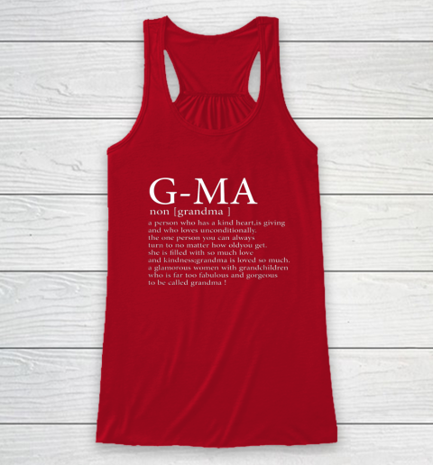 G Ma Definition Grandma Mother's Day Racerback Tank 3