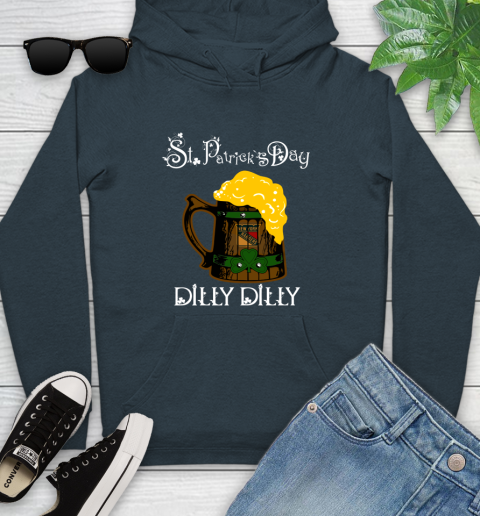 NHL New York Rangers St Patrick's Day Dilly Dilly Beer Hockey Sports Youth Hoodie 10