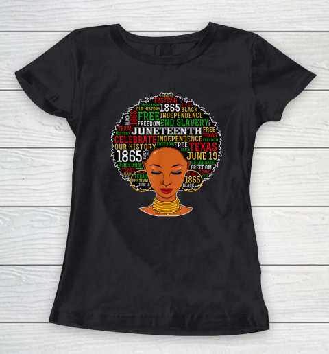 Juneteenth Tshirt Women Juneteenth Shirts For Women Afro Women's T-Shirt