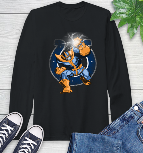 Indianapolis Colts NFL Football Thanos Avengers Infinity War Marvel Long Sleeve T-Shirt