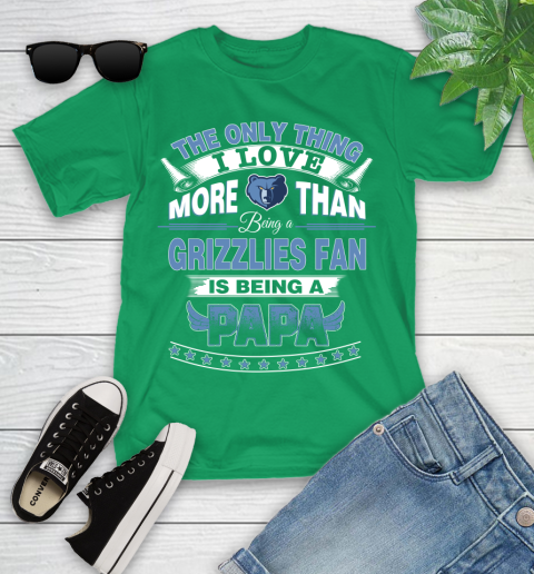 NBA The Only Thing I Love More Than Being A Memphis Grizzlies Fan Is Being A Papa Basketball Youth T-Shirt 8