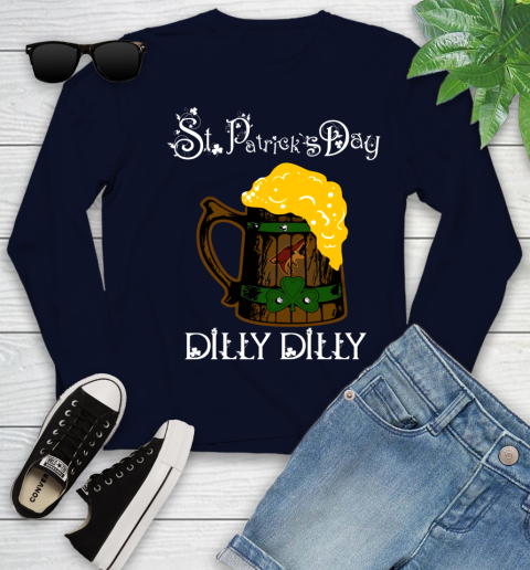 NHL Arizona Coyotes St Patrick's Day Dilly Dilly Beer Hockey Sports Youth Long Sleeve 2