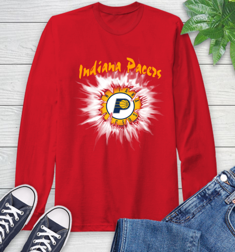 Indiana Pacers NBA Basketball Rip Sports Long Sleeve T-Shirt 11