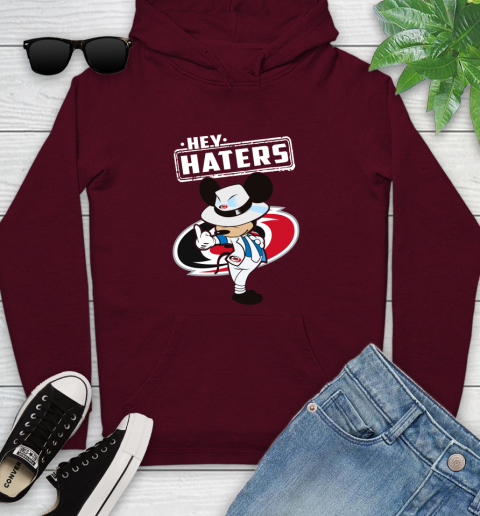 NHL Hey Haters Mickey Hockey Sports Carolina Hurricanes Youth Hoodie 7